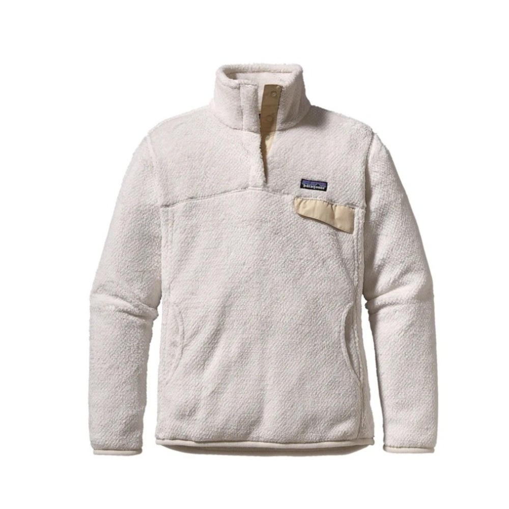 Patagonia Re-Tool Snap-T Pullover Fleece Raw Linen White X-Dye Small 25442